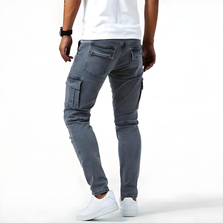 Bartosz - Pantalones Cargo Vaqueros Elásticos