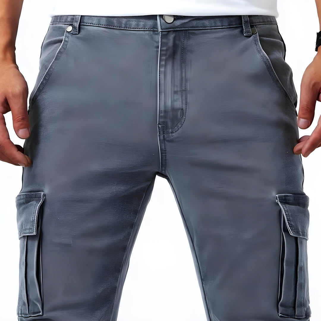 Bartosz - Pantalones Cargo Vaqueros Elásticos