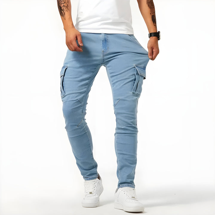 Bartosz - Pantalones Cargo Vaqueros Elásticos