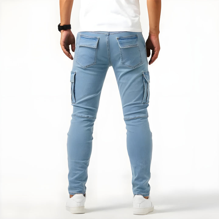 Bartosz - Pantalones Cargo Vaqueros Elásticos