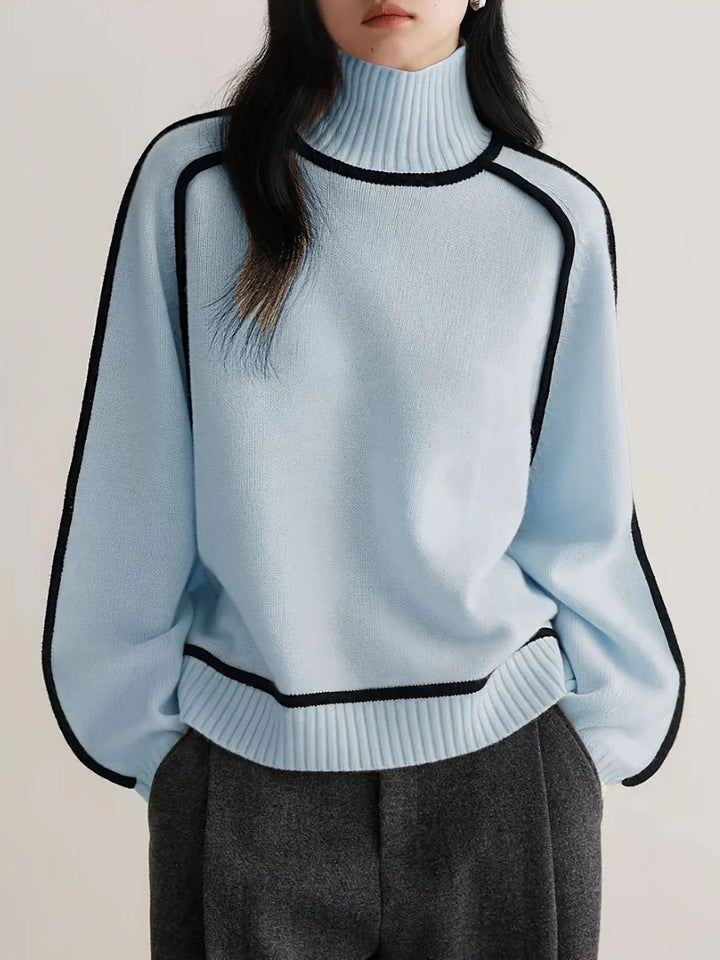 Karina - Elegante Jersey De Cuello Alto