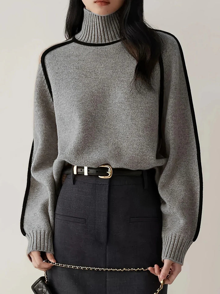 Karina - Elegante Jersey De Cuello Alto