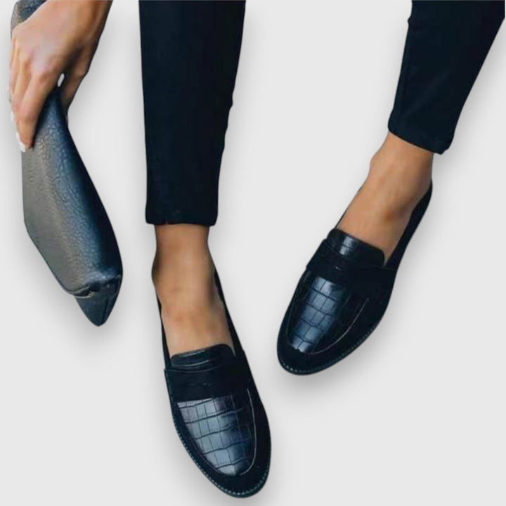 Liny - Mocasines Con Estampado De Cocodrilo
