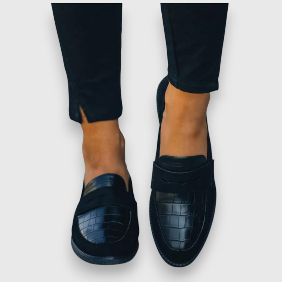 Liny - Mocasines Con Estampado De Cocodrilo