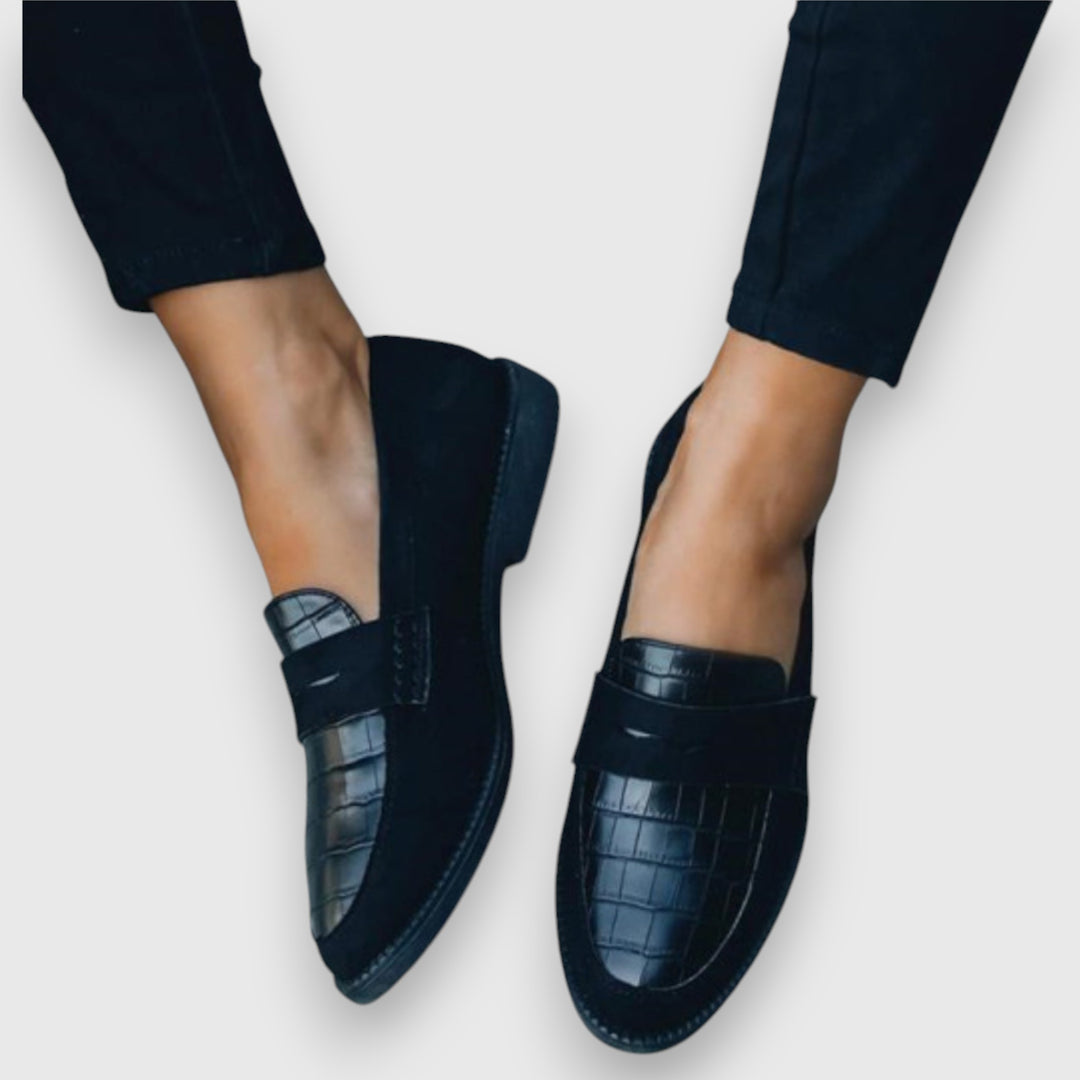 Liny - Mocasines Con Estampado De Cocodrilo