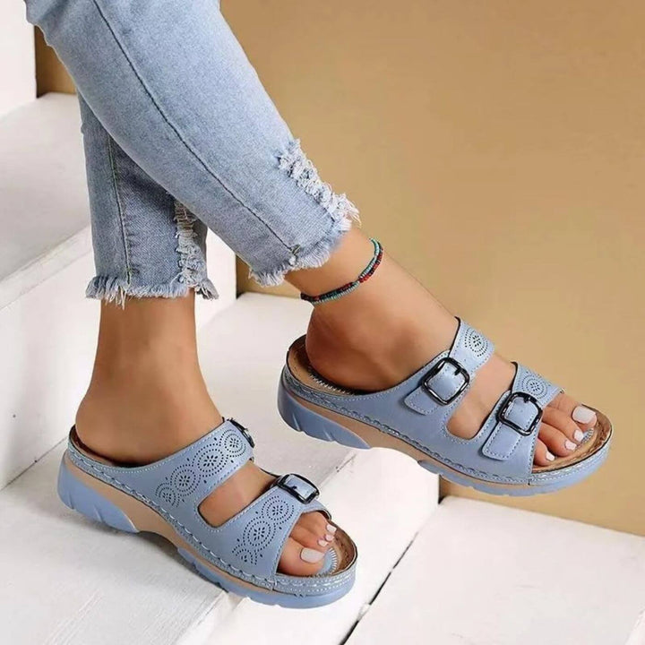 Yadira - Sandalias Ortopédicas con Doble Hebilla