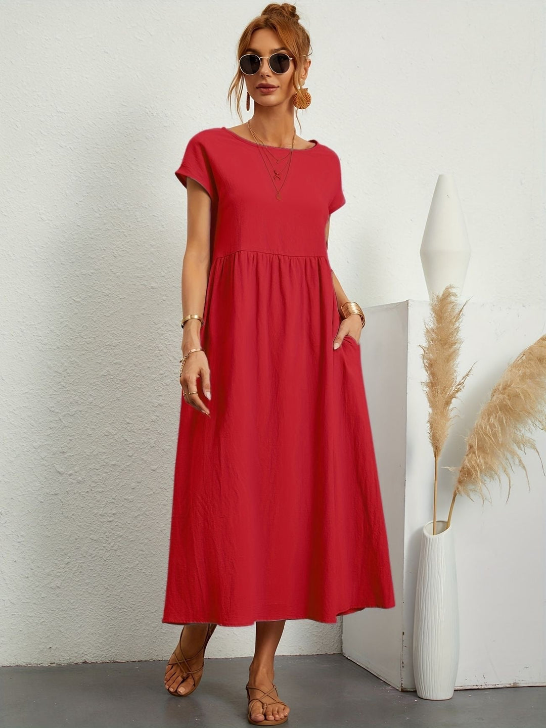 Jessica - Vestido Casual de Lino
