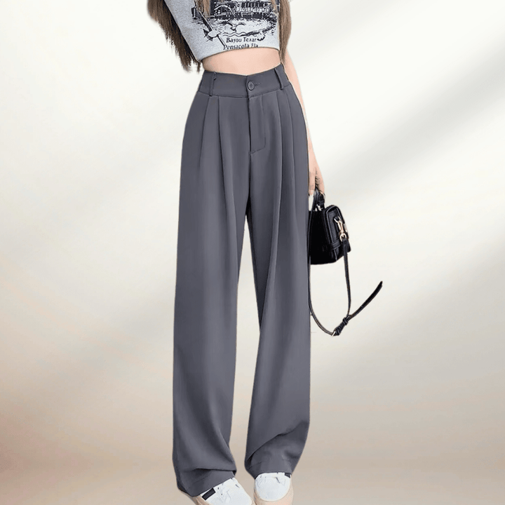 Susanne - Pantalón Suelto de Cintura Alta