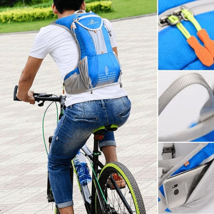 VelocityPack - Mochila Impermeable y Multifuncional Para Ciclistas