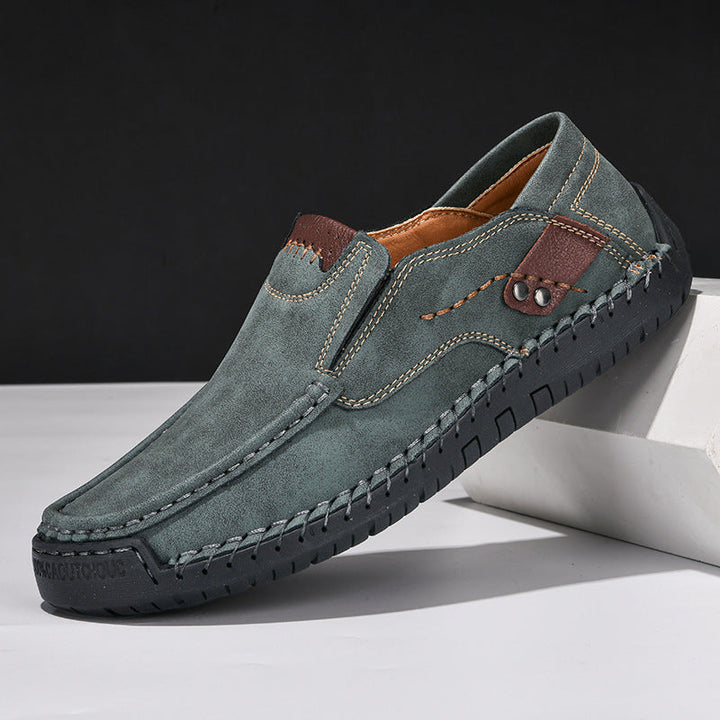 Elbert - Zapatos de Cuero con Suela Antideslizante