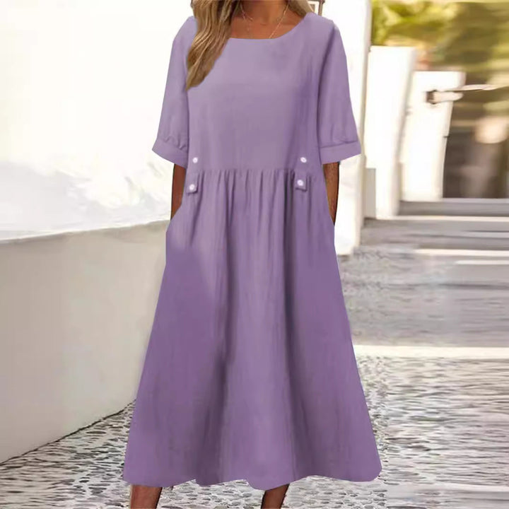 Norina - Vestido Veraniego de Lino y Algodón