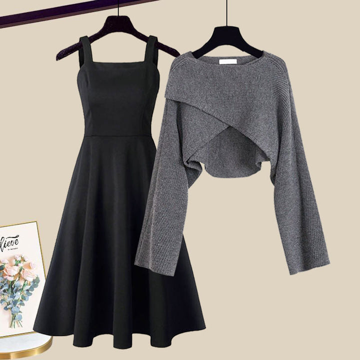 Enrica - Elegante Conjunto De Vestido De Punto