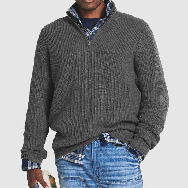 Cornelius - Jersey Con Cremallera De Estilo Informal y Cómodo
