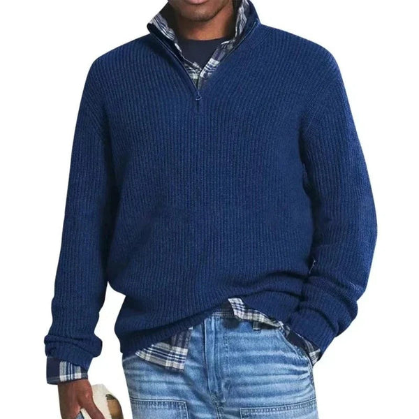 Cornelius - Jersey Con Cremallera De Estilo Informal y Cómodo