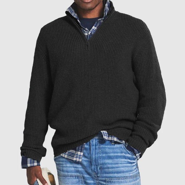 Cornelius - Jersey Con Cremallera De Estilo Informal y Cómodo