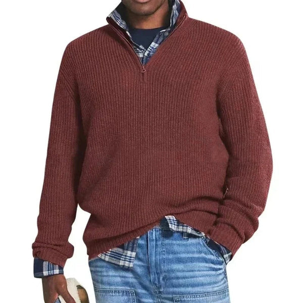 Cornelius - Jersey Con Cremallera De Estilo Informal y Cómodo