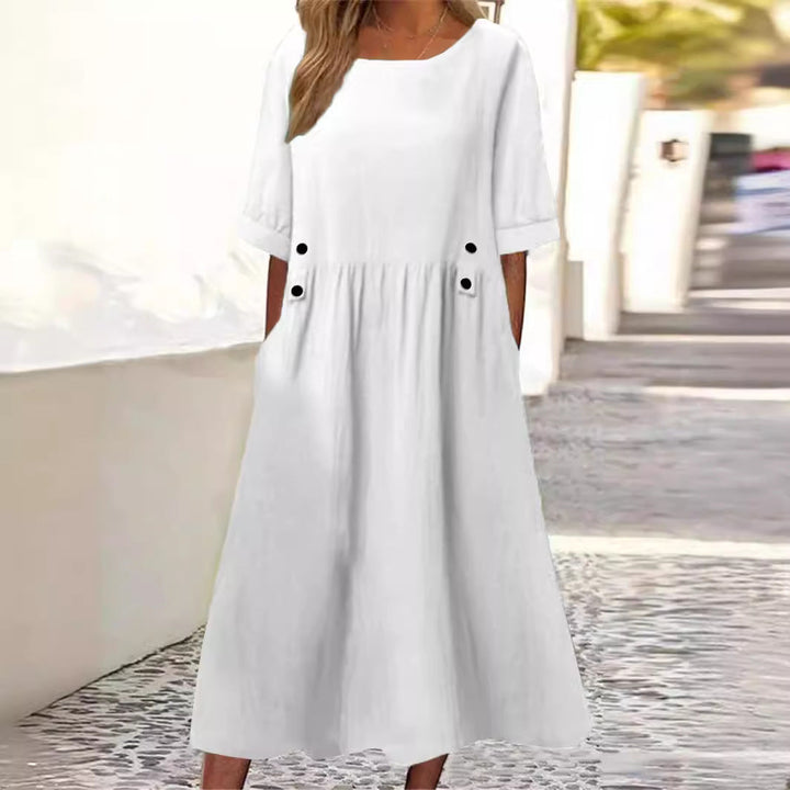 Norina - Vestido Veraniego de Lino y Algodón
