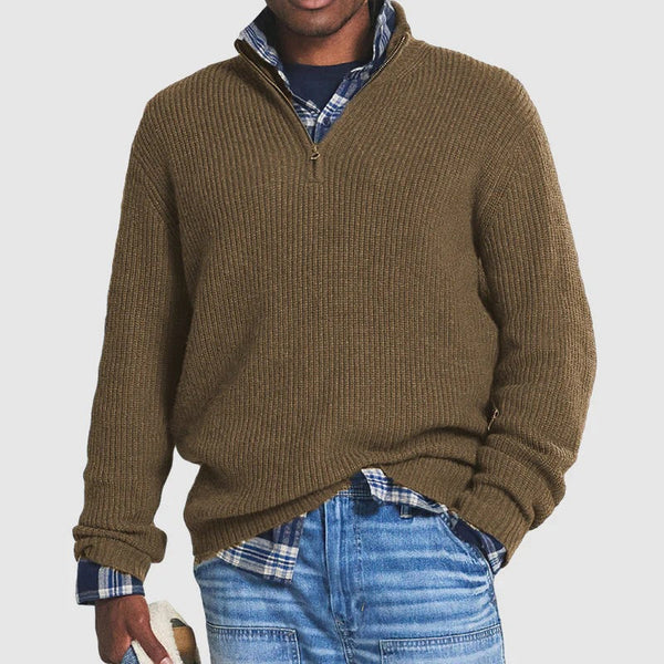 Cornelius - Jersey Con Cremallera De Estilo Informal y Cómodo