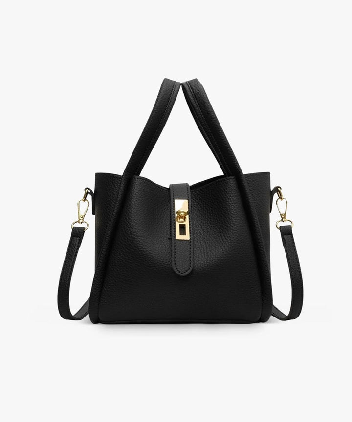 Kenia - Bolso de Hombro de Cuero con Bolsillo Interior
