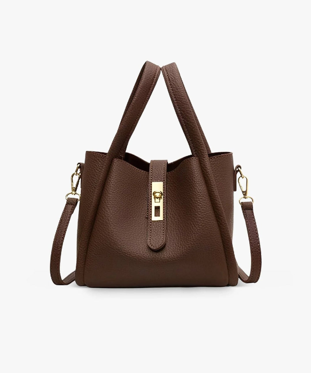 Kenia - Bolso de Hombro de Cuero con Bolsillo Interior