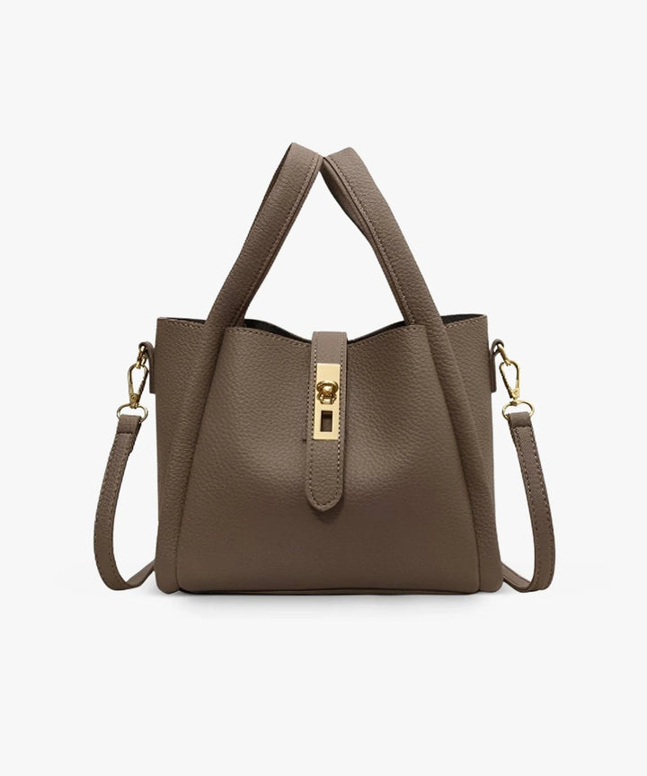 Kenia - Bolso de Hombro de Cuero con Bolsillo Interior