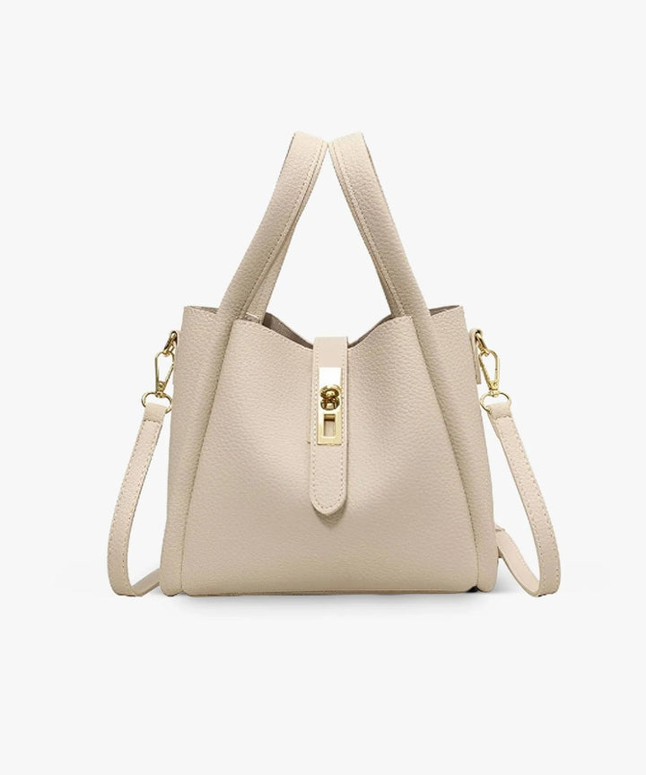 Kenia - Bolso de Hombro de Cuero con Bolsillo Interior