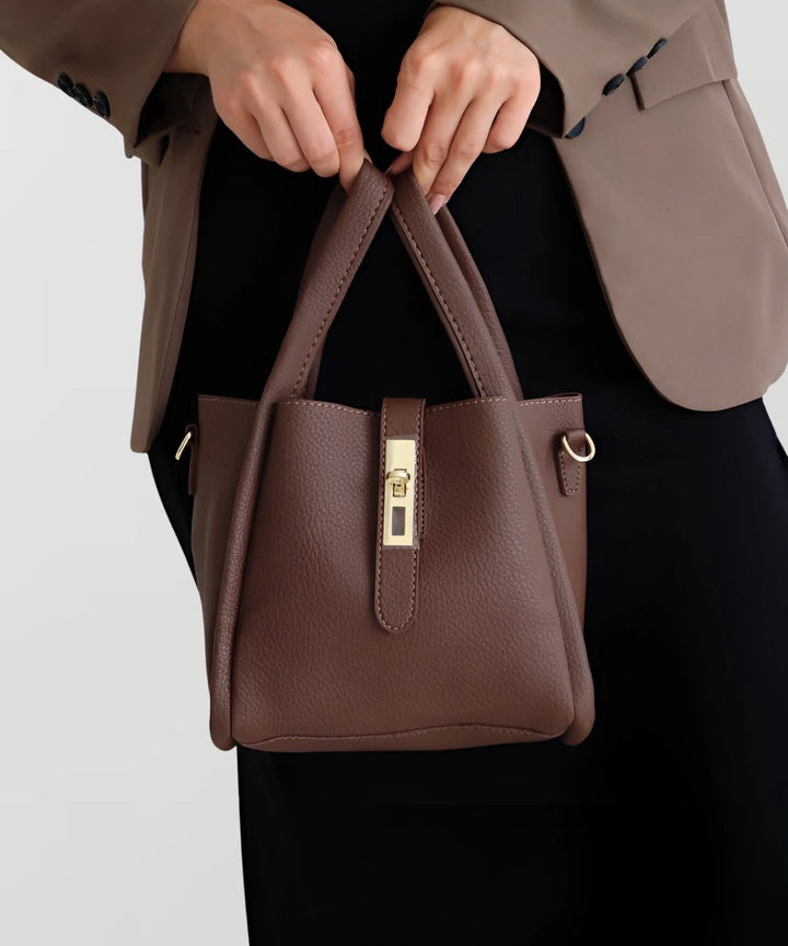 Kenia - Bolso de Hombro de Cuero con Bolsillo Interior