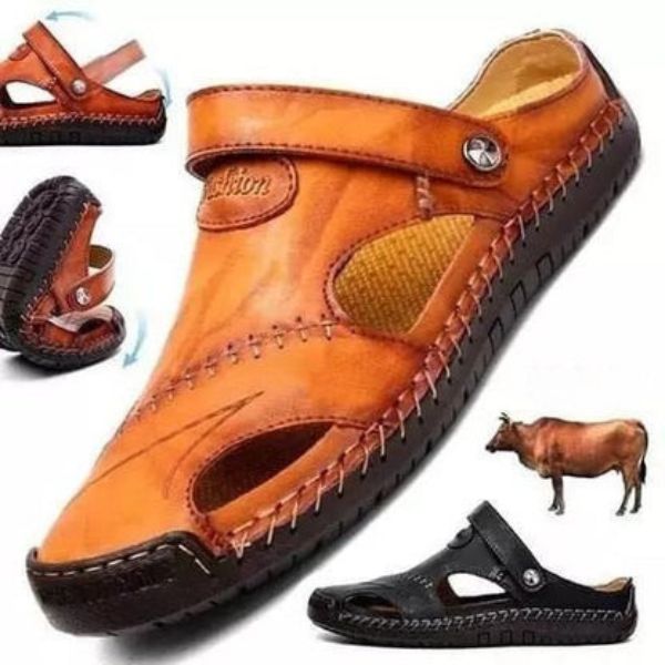 Rumaan - Sandalias De Piel Suave De Alta Calidad