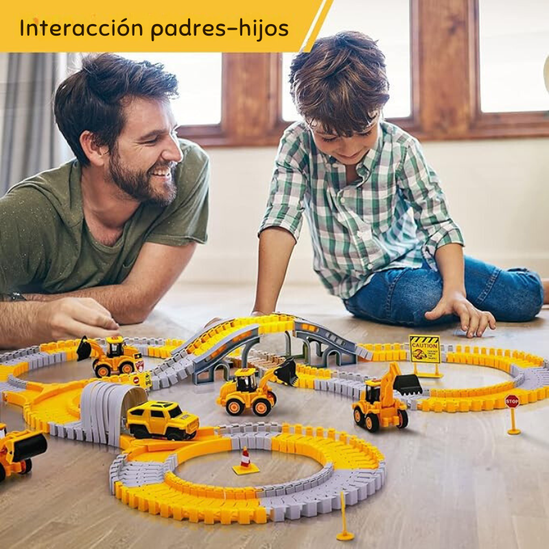 FlexiTrack - Juguete Eléctrico De Raíles Flexibles