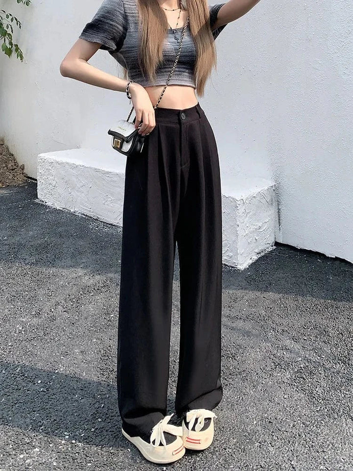 Susanne - Pantalón Suelto de Cintura Alta