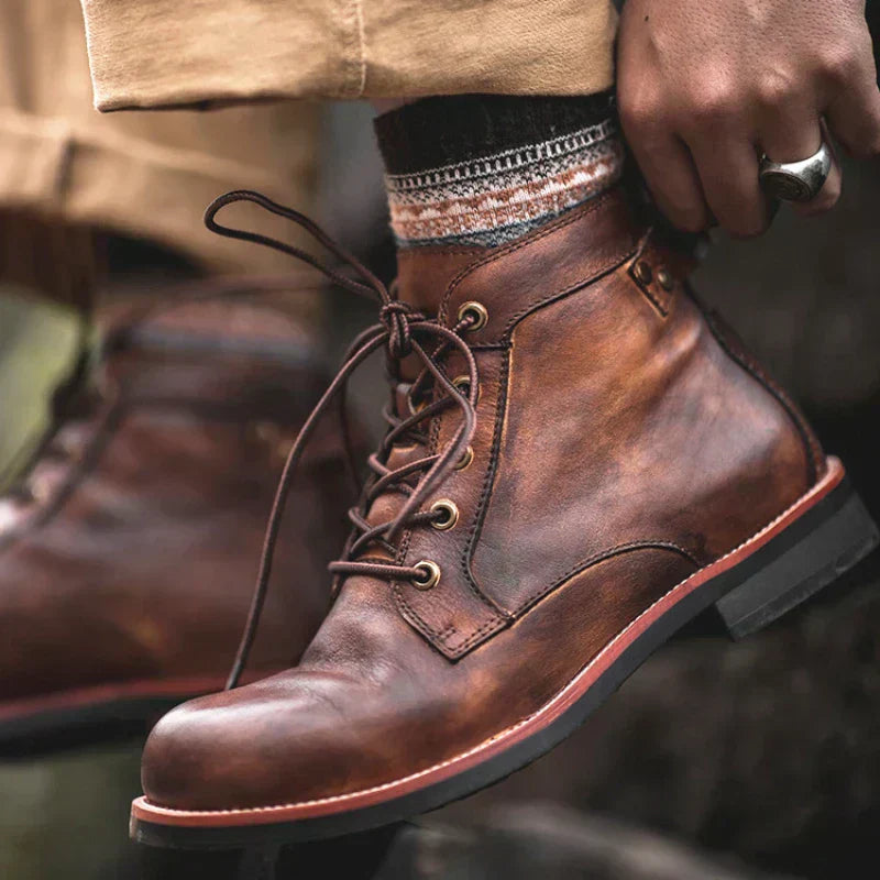 Kevine - Botas de Piel Vintage