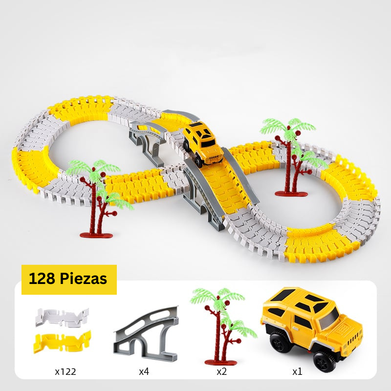 FlexiTrack - Juguete Eléctrico De Raíles Flexibles