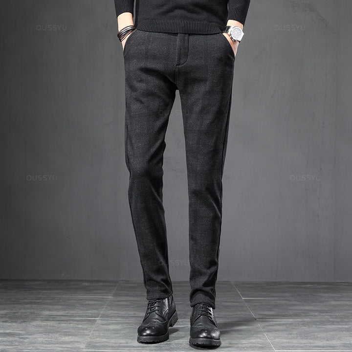 Denis - Pantalón Elástico De Trabajo A Cuadros