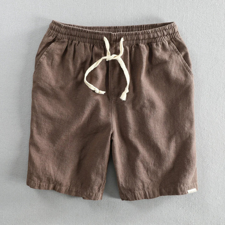 Leo - Pantalones Cortos De Lino Informales