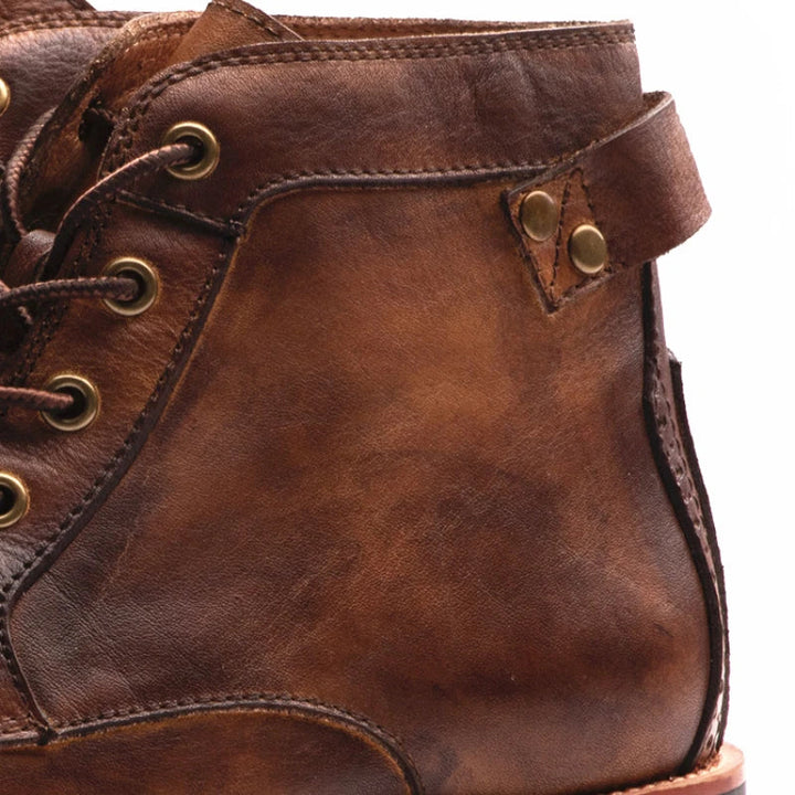 Kevine - Botas de Piel Vintage
