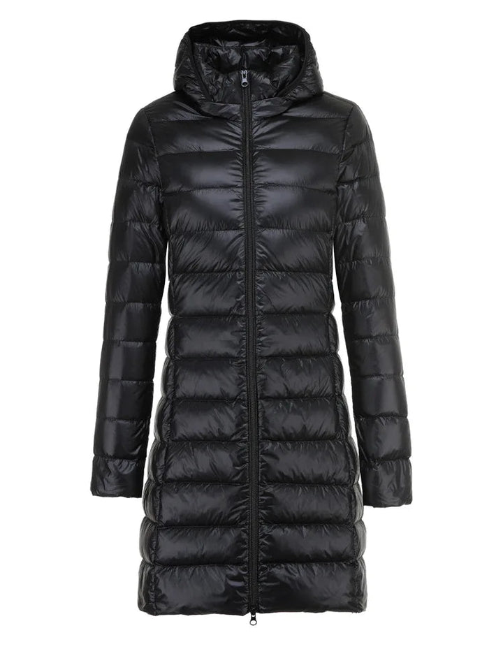 Sheila - Chaqueta Larga Acolchada con Capucha
