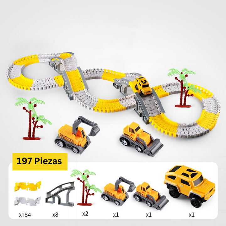 FlexiTrack - Juguete Eléctrico De Raíles Flexibles