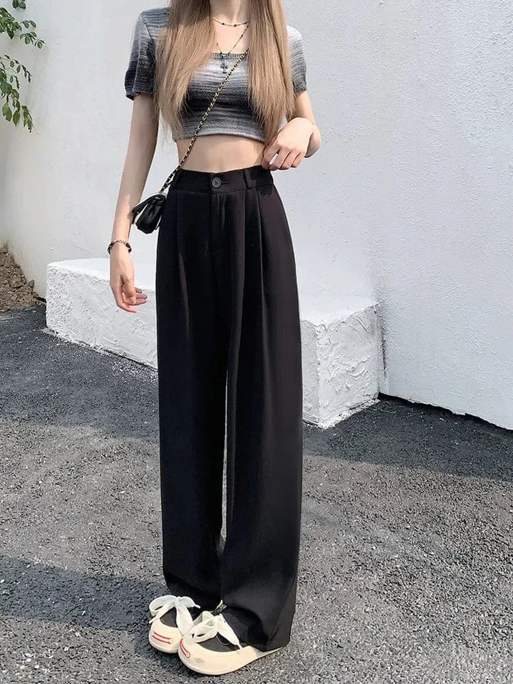 Susanne - Pantalón Suelto de Cintura Alta