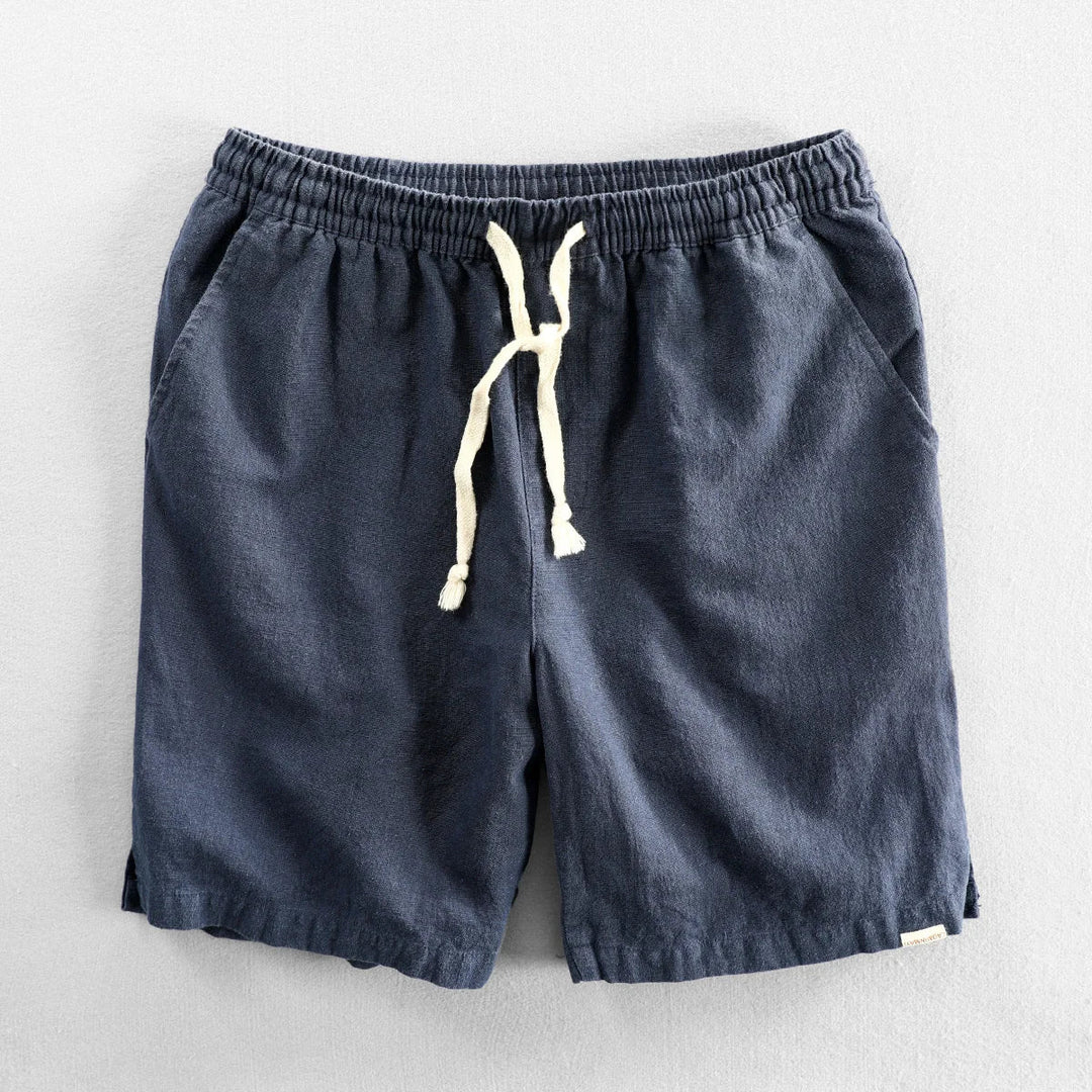 Leo - Pantalones Cortos De Lino Informales