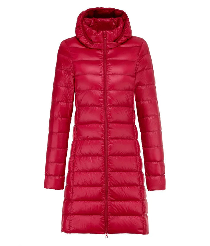 Sheila - Chaqueta Larga Acolchada con Capucha