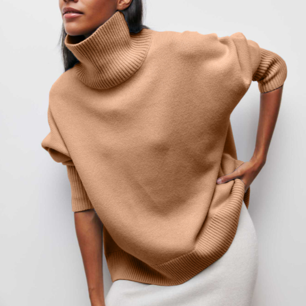 Safira - Cálido y Elegante Jersey De Cuello Alto