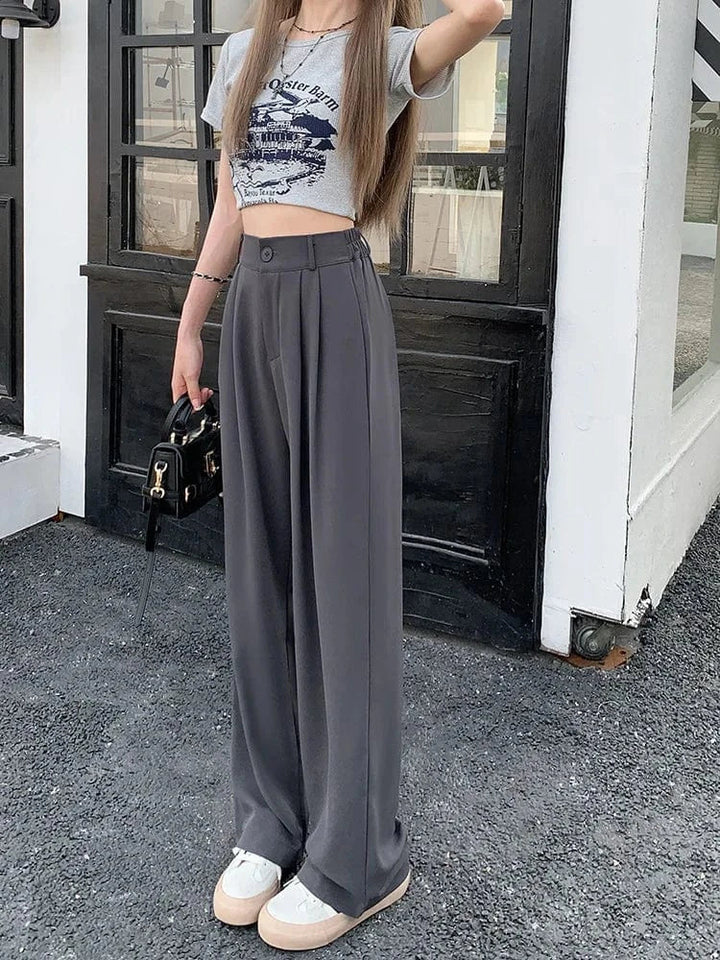 Susanne - Pantalón Suelto de Cintura Alta