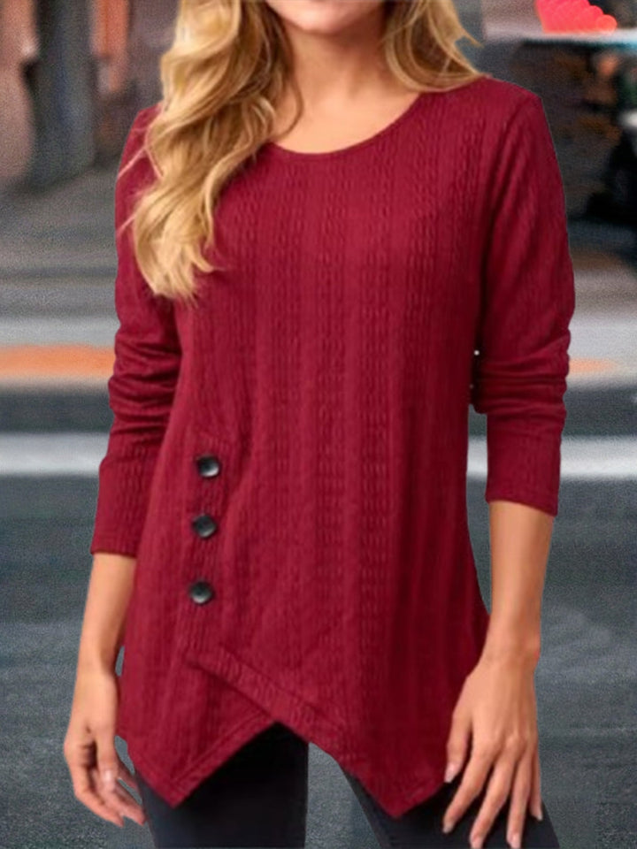 Selema - Elegante Camiseta Cuello Redondo
