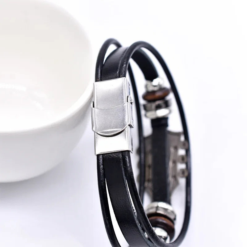 Guitarista - Pulsera De Cuero Para Guitarra