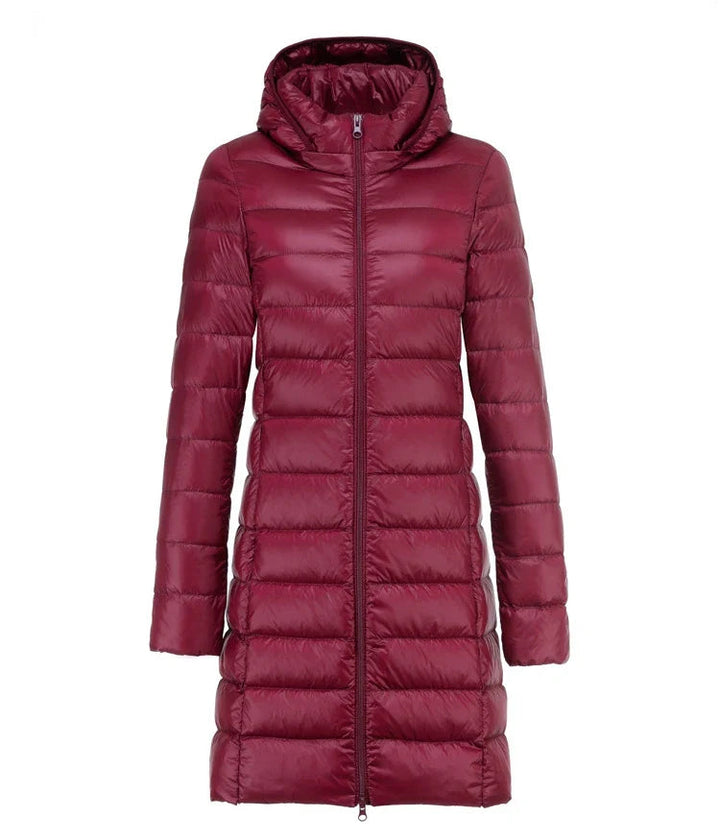 Sheila - Chaqueta Larga Acolchada con Capucha