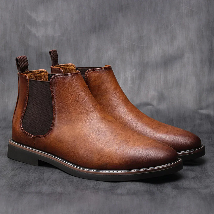 Gianluca - Botas de Piel Brillante