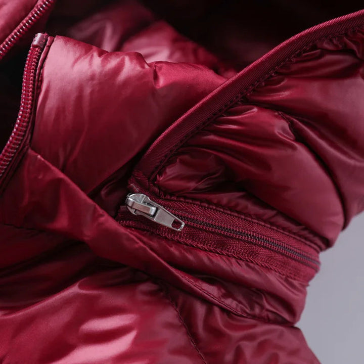Sheila - Chaqueta Larga Acolchada con Capucha