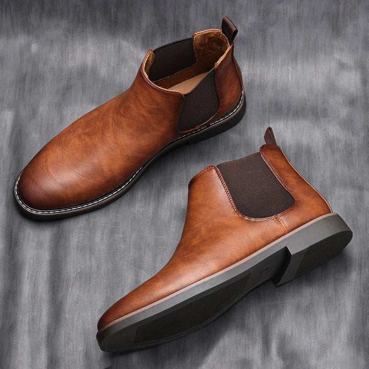 Gianluca - Botas de Piel Brillante