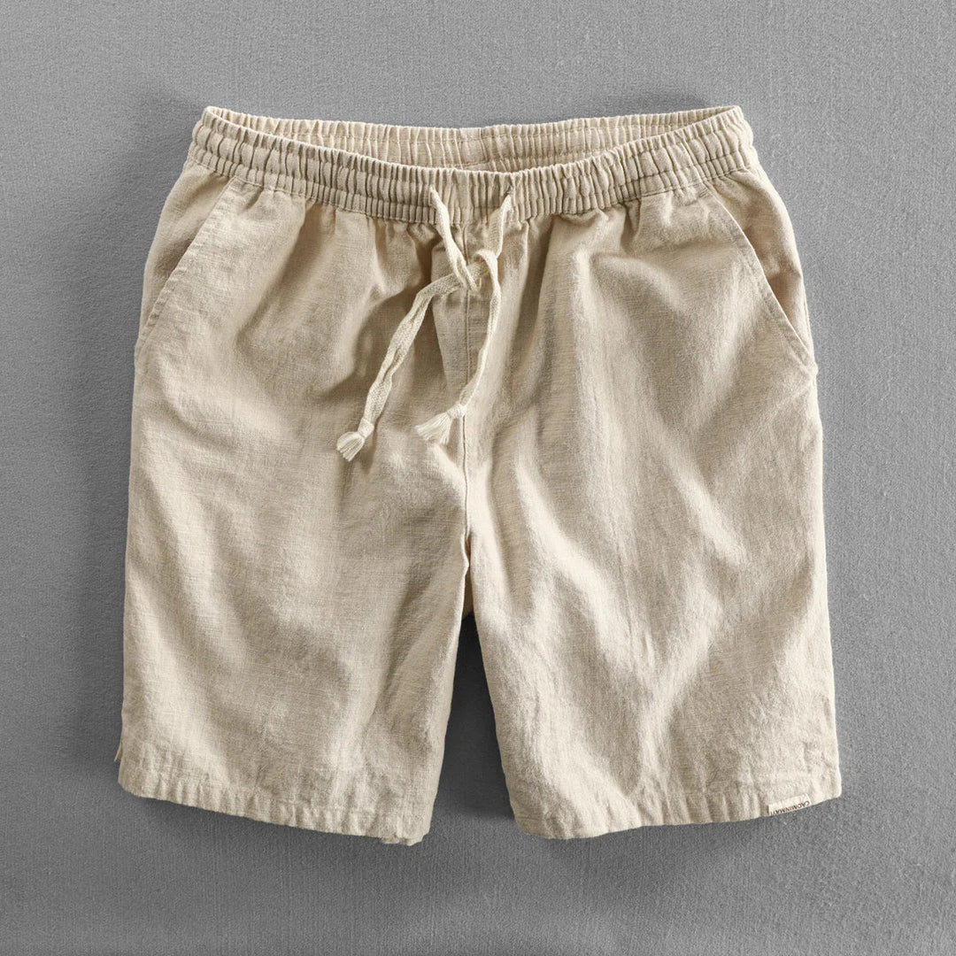 Leo - Pantalones Cortos De Lino Informales