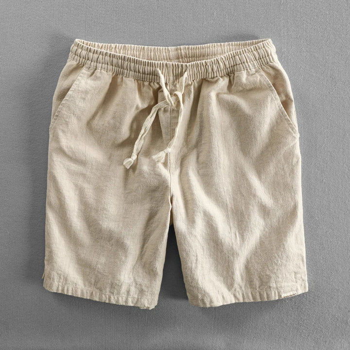 Leo - Pantalones Cortos De Lino Informales